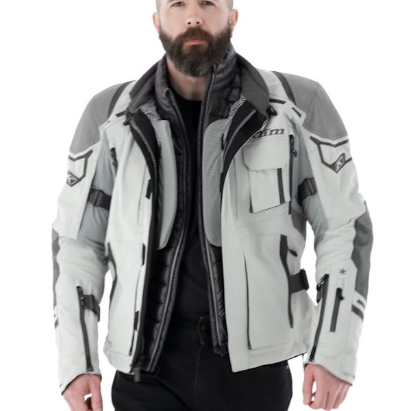 Klim Kodiak V3 Gore-Tex Textile Jacket - Cool Gray - FREE UK DELIVERY